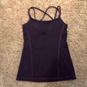 Lululemon Navy top with built in bra 💙